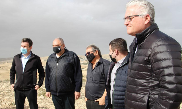 Авигдор Либерман и депутаты фракции в поездке по Негеву
