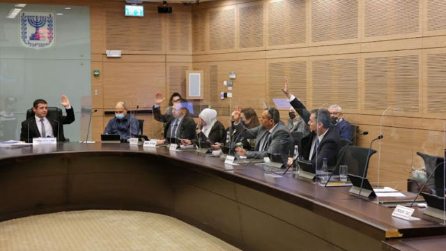Заседание финансовой комиссии Кнессета