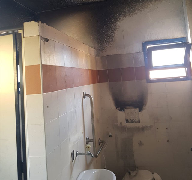 поджог в школьном туалете