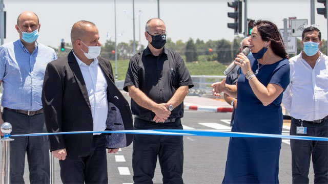 Министр транспорта и мэр Ашкелона открывают северный выезд