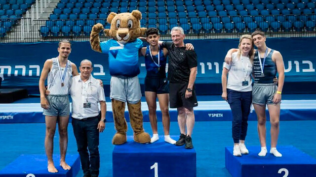На чемпионате Израиля по прыжкам на батуте и акробатической дорожке На чемпионате Израиля по прыжкам на батуте и акробатической дорожке