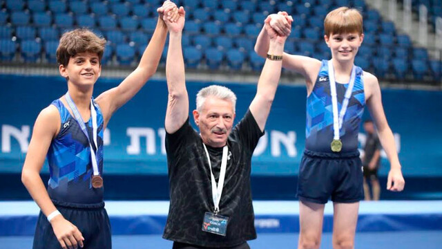 На чемпионате Израиля по прыжкам на батуте и акробатической дорожке На чемпионате Израиля по прыжкам на батуте и акробатической дорожке