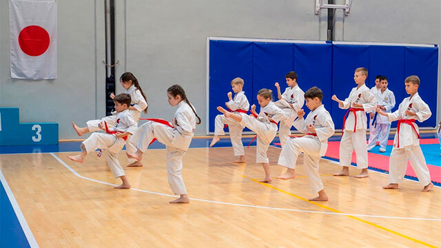 Карате: рядом с детьми выступали их папы