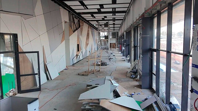 Строительство центрального автовокзала в Ашкелоне на продвинутой стади